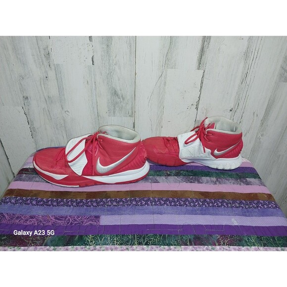 Nike Kyrie 6 University Red Size 10 Mens TB White Irving 2020 CW4142-603 main image 6